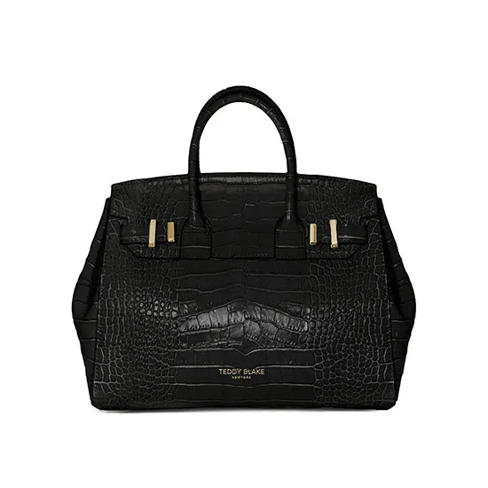 Gigi Croco  11" - Black handle bags on sale