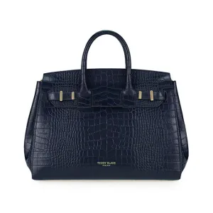 Gigi Croco  13" - Blue Jeans handle bags on sale