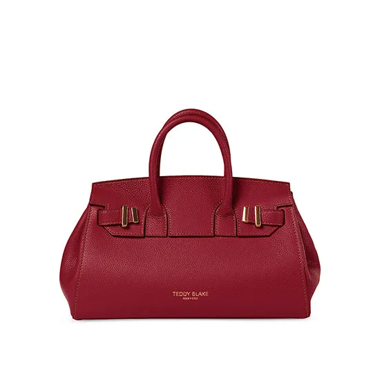 Gigi Low Dollarino  11" - Dark Red handle bags on sale