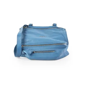 Givency Medium Pandora Goatskin Blue Crossbody Bags Cheap Online