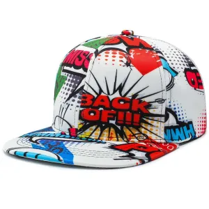GLTR Pop Art Snapback Cap boater hat with bow in beach sunlight