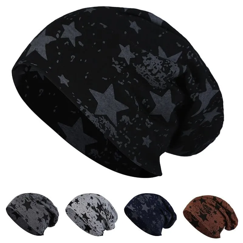 GLTR Stars Cotton Beanie boater hat with bow in beach sunlight
