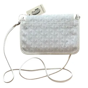Goyard Plumet Pocket Wallet Crossbody - White (NWT) anti-theft crossbody bags sale