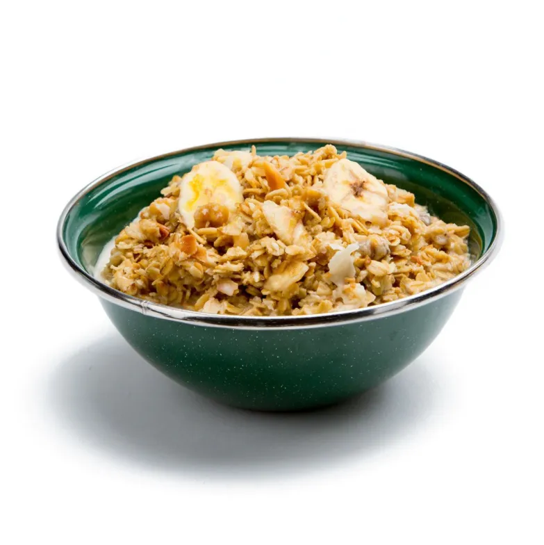 Granola with Bananas, Almonds and Milk - (1 Serving)