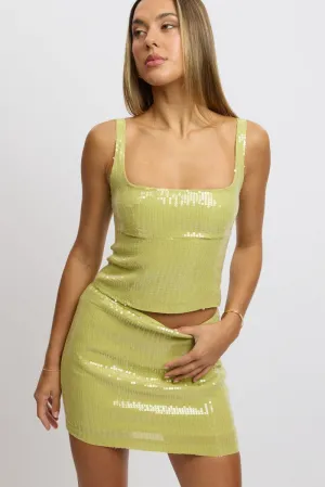 Green Sequins Skirt High Waisted Mini,skirt,denim skirt,mini skirt,maxi skirt,jean skirt,skort,tennis skirt,pleated skirt,pencil skirt,bubble skirt,plisse skirt,fitted skirt,midi skirt,short skirt,short mini skirt,leather skirt,a line skirt