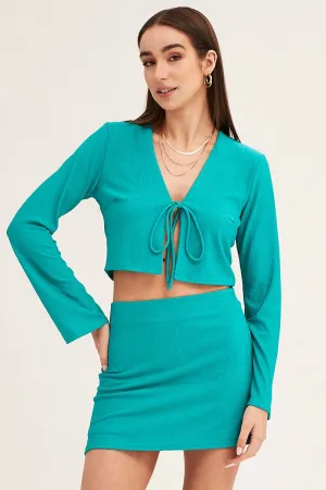 Green Textured A Line Mini Skirt,skirt,denim skirt,mini skirt,maxi skirt,jean skirt,skort,tennis skirt,pleated skirt,pencil skirt,bubble skirt,plisse skirt,fitted skirt,midi skirt,short skirt,short mini skirt,leather skirt,a line skirt,Split skirt