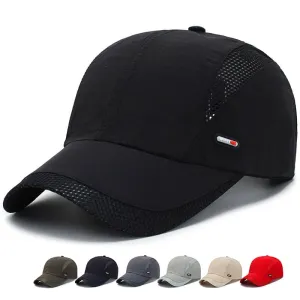 Greenpon Breathable Plain Baseball Cap boater hat with bow in beach sunlight