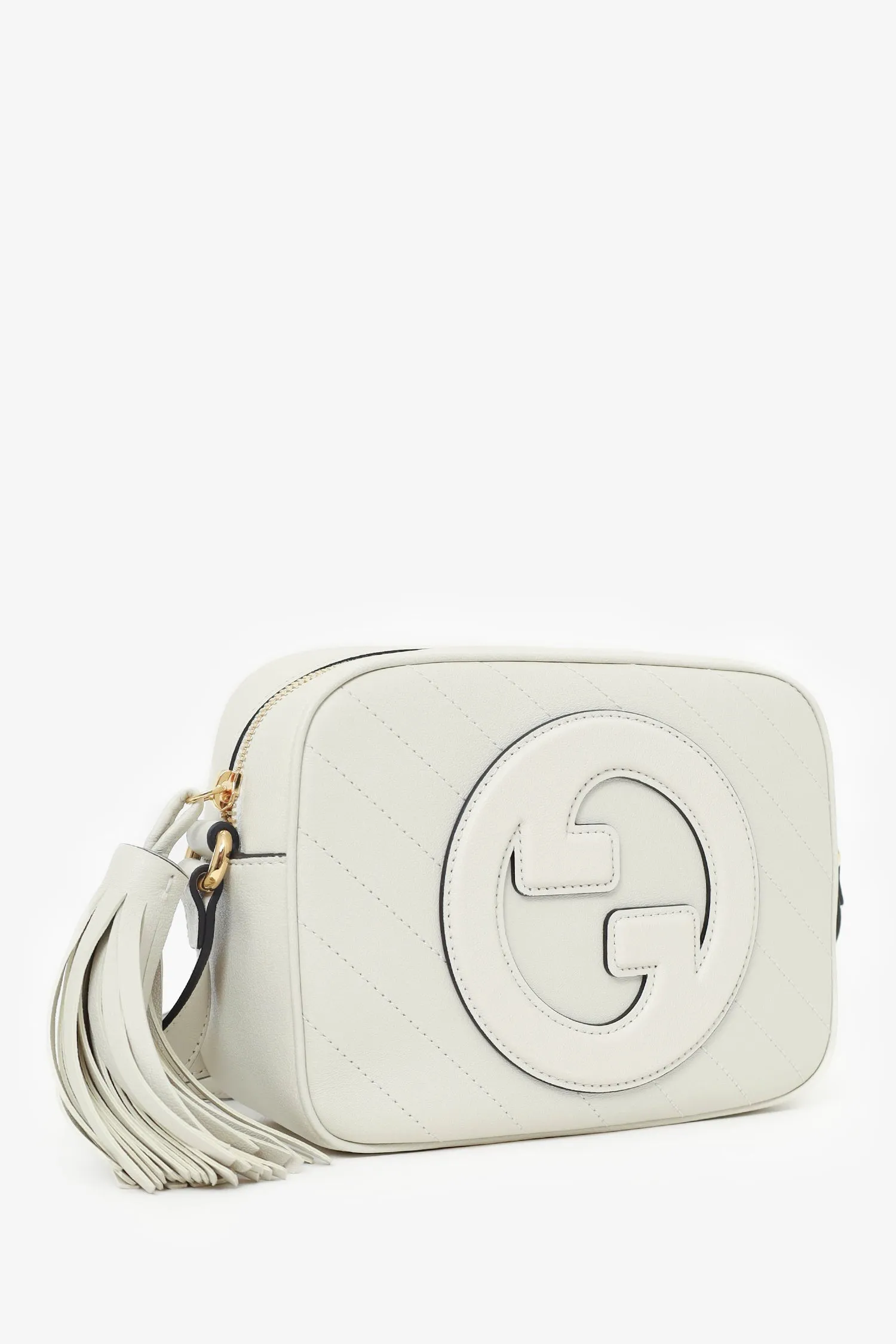 Gucci Beige Leather Mini 'Blondie' Crossbody Camera Bag