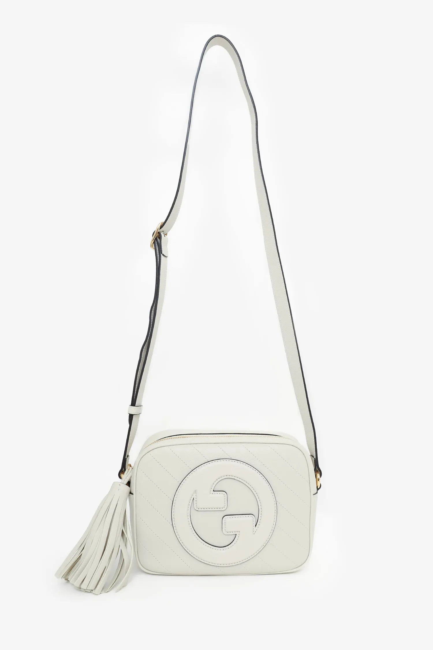 Gucci Beige Leather Mini 'Blondie' Crossbody Camera Bag