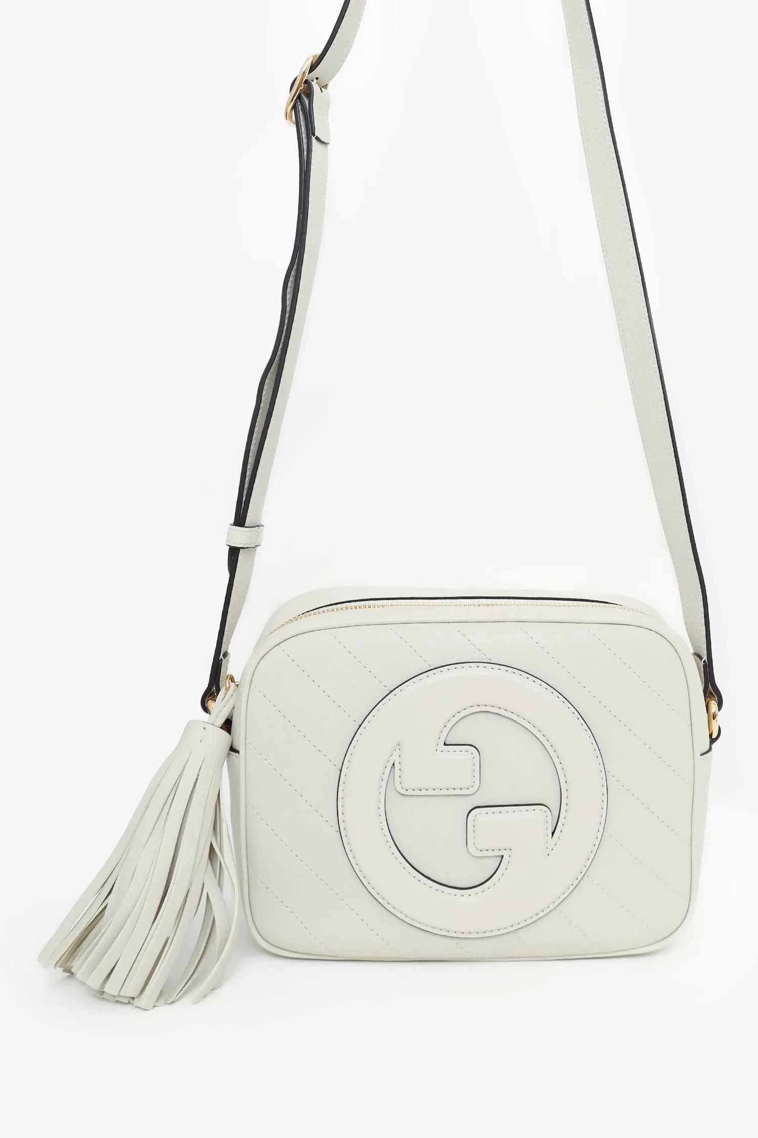 Gucci Beige Leather Mini 'Blondie' Crossbody Camera Bag