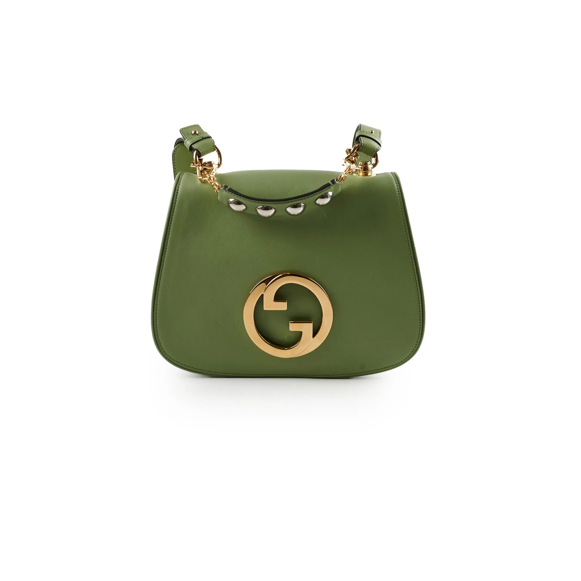 Gucci Blondie Medium Top Handle Shoulder Bag Green Crossbody Bags Cheap Online