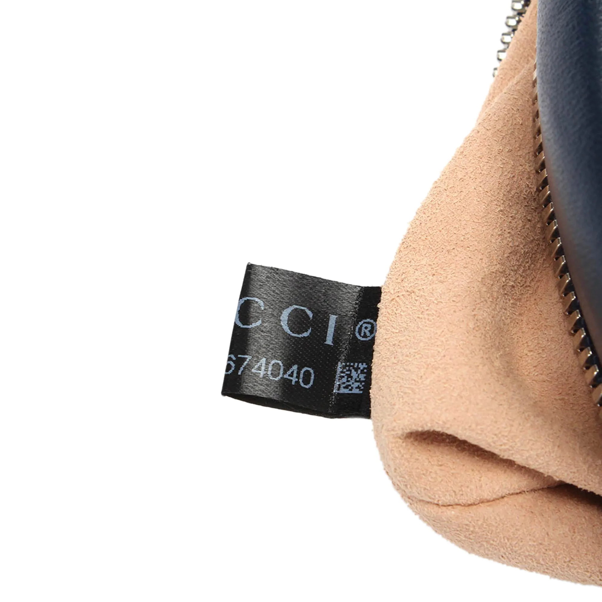 Gucci Mini GG Marmont Round Leather Crossbody Bag Blue