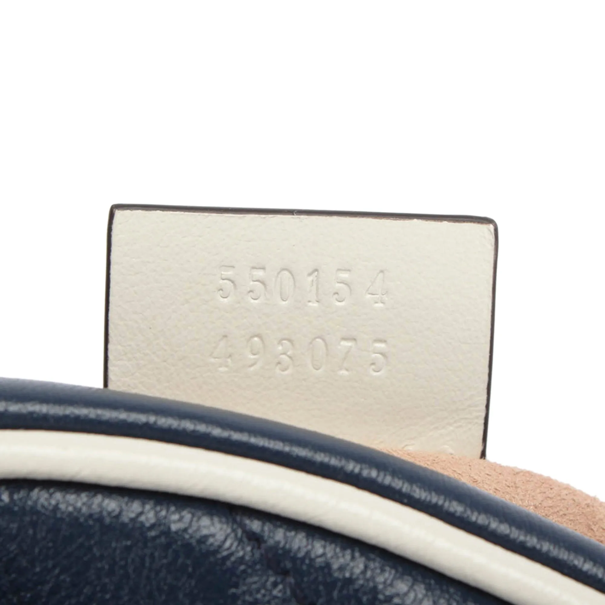 Gucci Mini GG Marmont Round Leather Crossbody Bag Blue