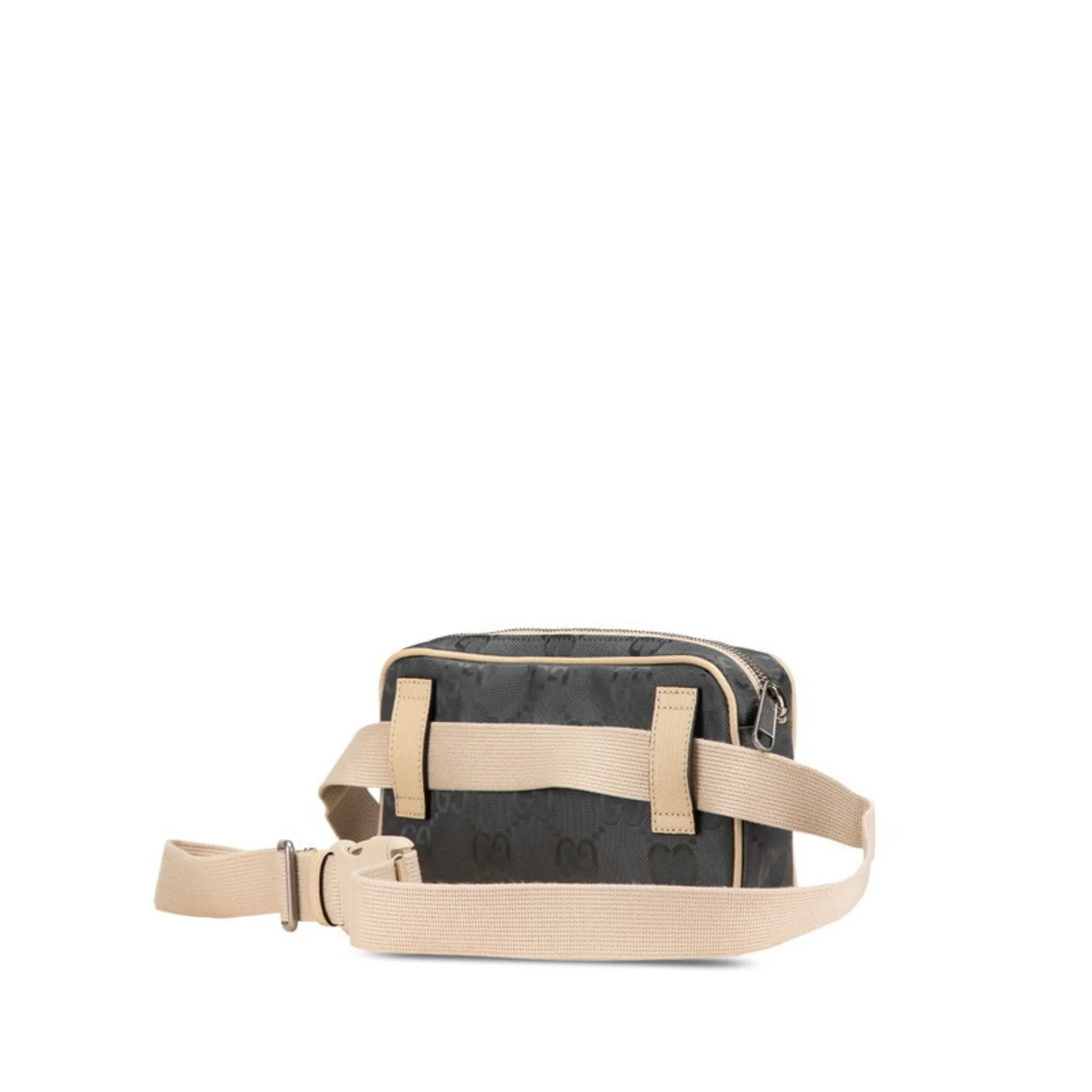 Gucci  Nylon Leather Fanny Pack Sling Bag (Pre-Owned)