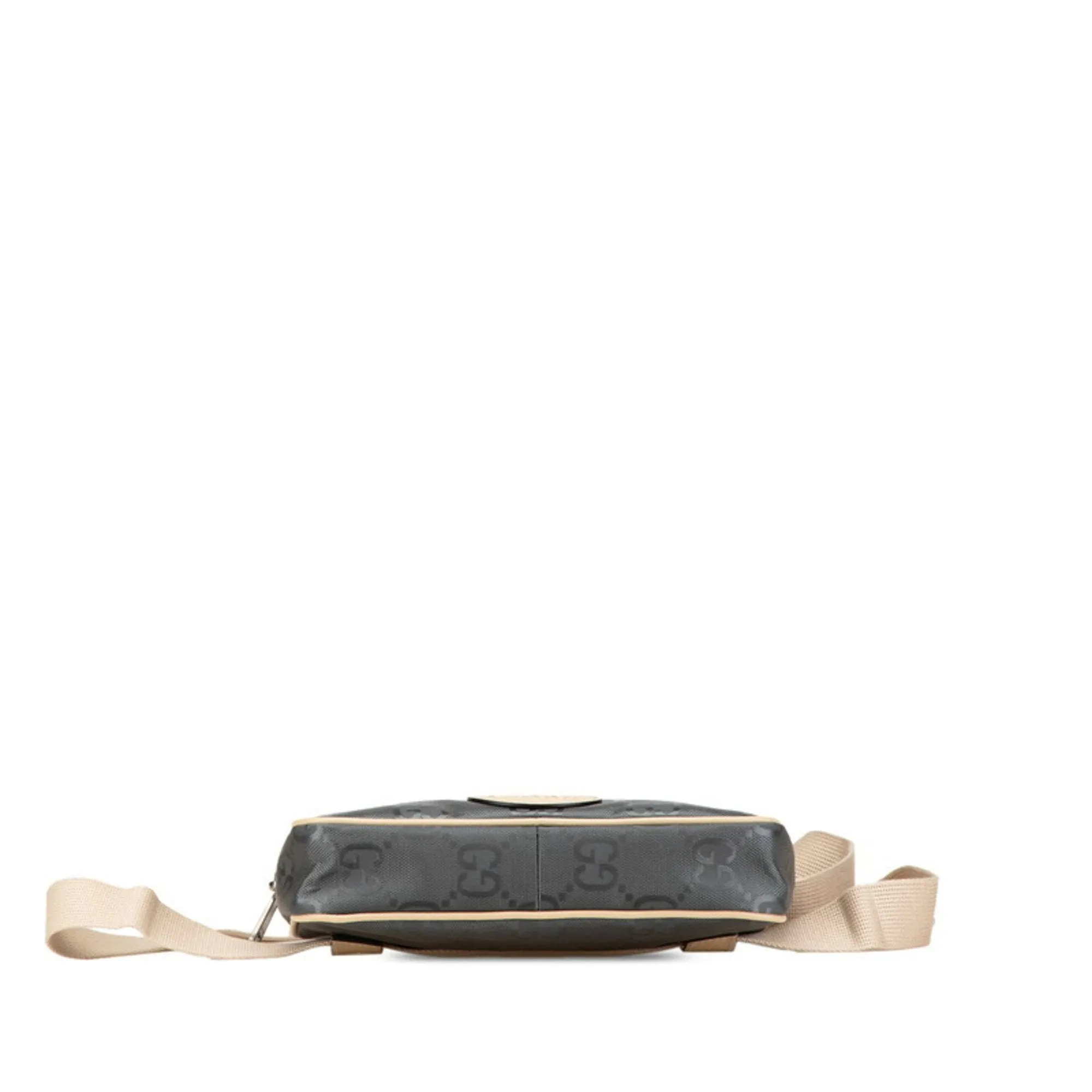 Gucci  Nylon Leather Fanny Pack Sling Bag (Pre-Owned)