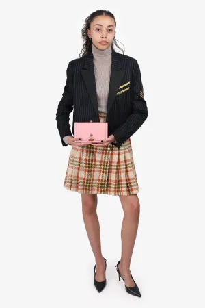 Gucci Pink Leather 'Diana Mini Bag With Bamboo' Crossbody anti-theft crossbody bags sale