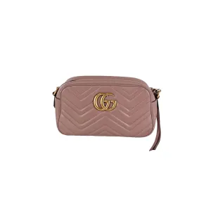 Gucci Small Marmont Camera Nude Crossbody Bag Crossbody Bags Cheap Online