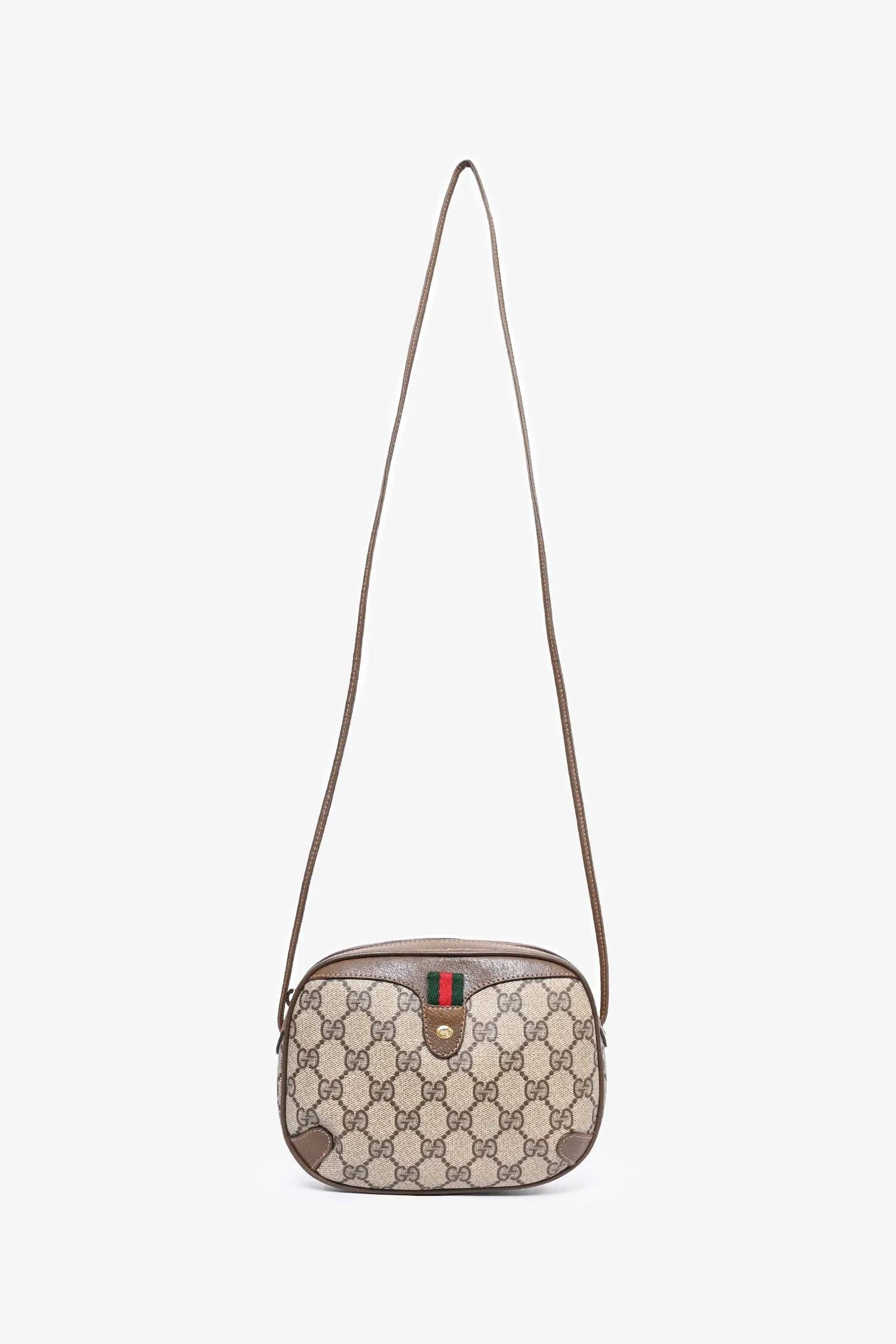 Gucci Vintage GG Supreme Web Camera Crossbody Bag anti-theft crossbody bags sale