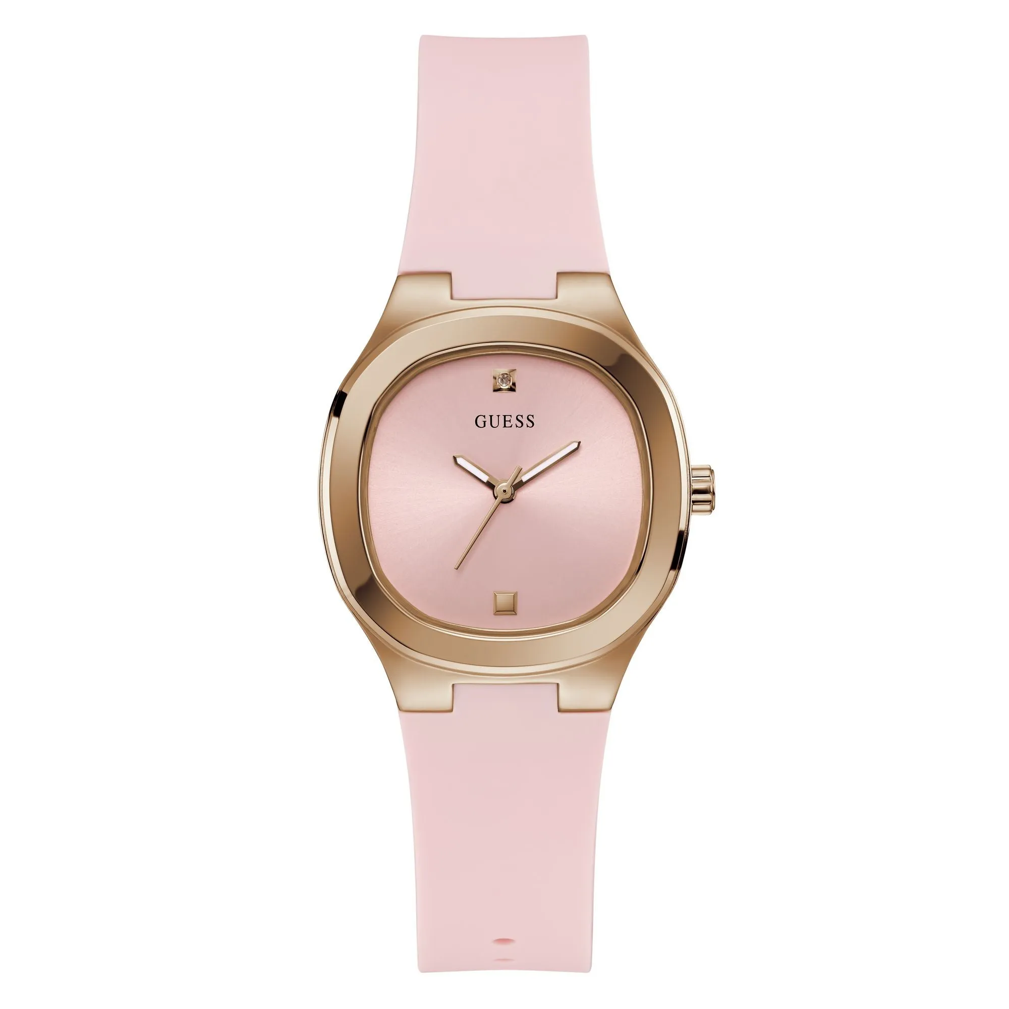 Guess Eve Dress Pink Rose Gold Tone Watch GW0658L2 