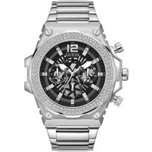 Guess Men's Watch - Classic Quartz Black Dial Stainless Steel Bracelet | GW0632G1 
