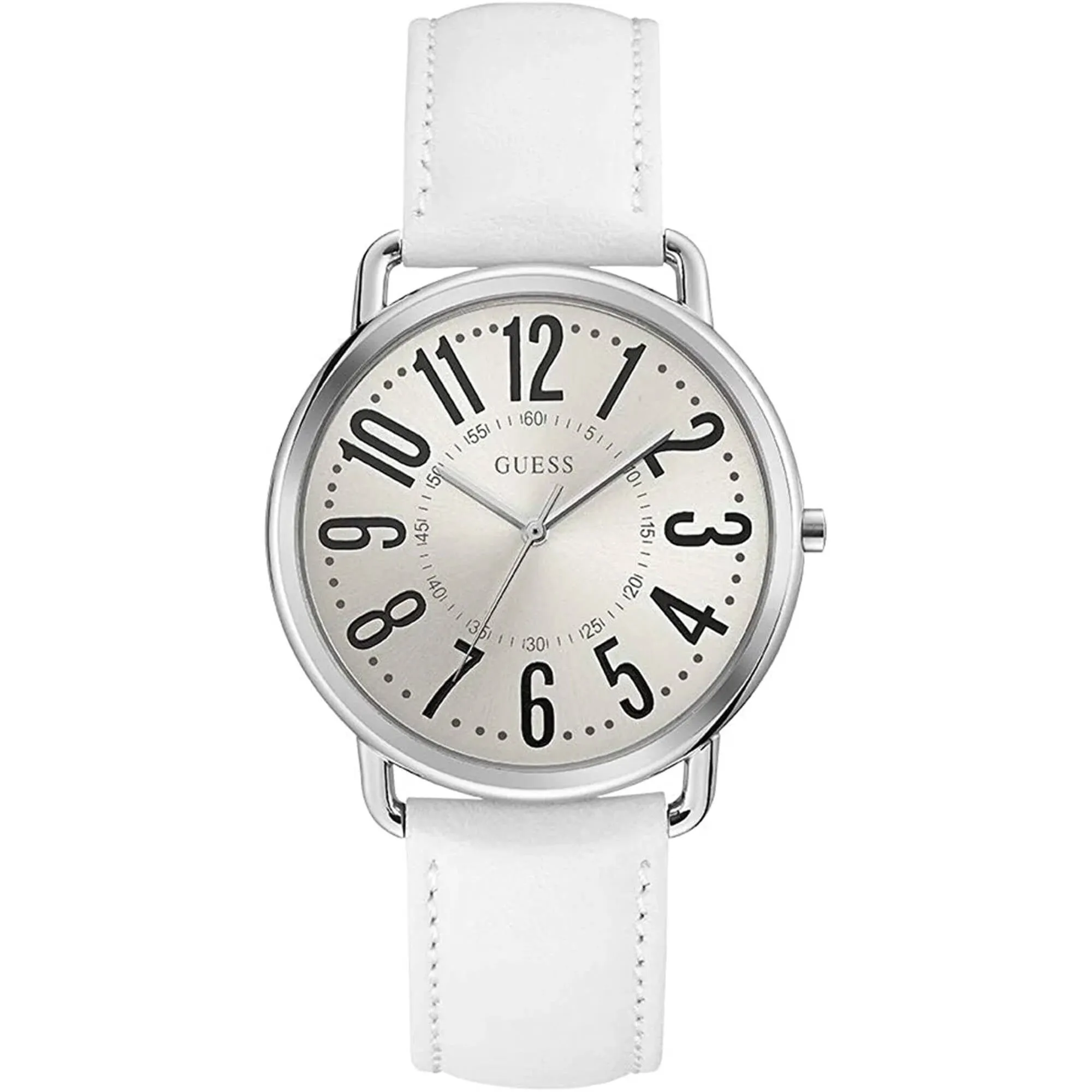Guess Women's Watch - GC White Leather Quartz White Dial Leather Strap | U1068L1 Luxury Quartz Watch Quartz Watch Sale