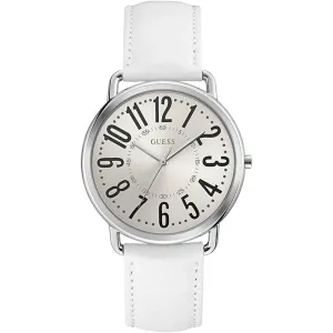 Guess Women's Watch - GC White Leather Quartz White Dial Leather Strap | U1068L1 Luxury Quartz Watch Quartz Watch Sale