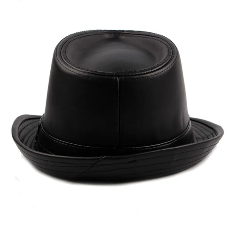 Hancock Leather Trilby Hat