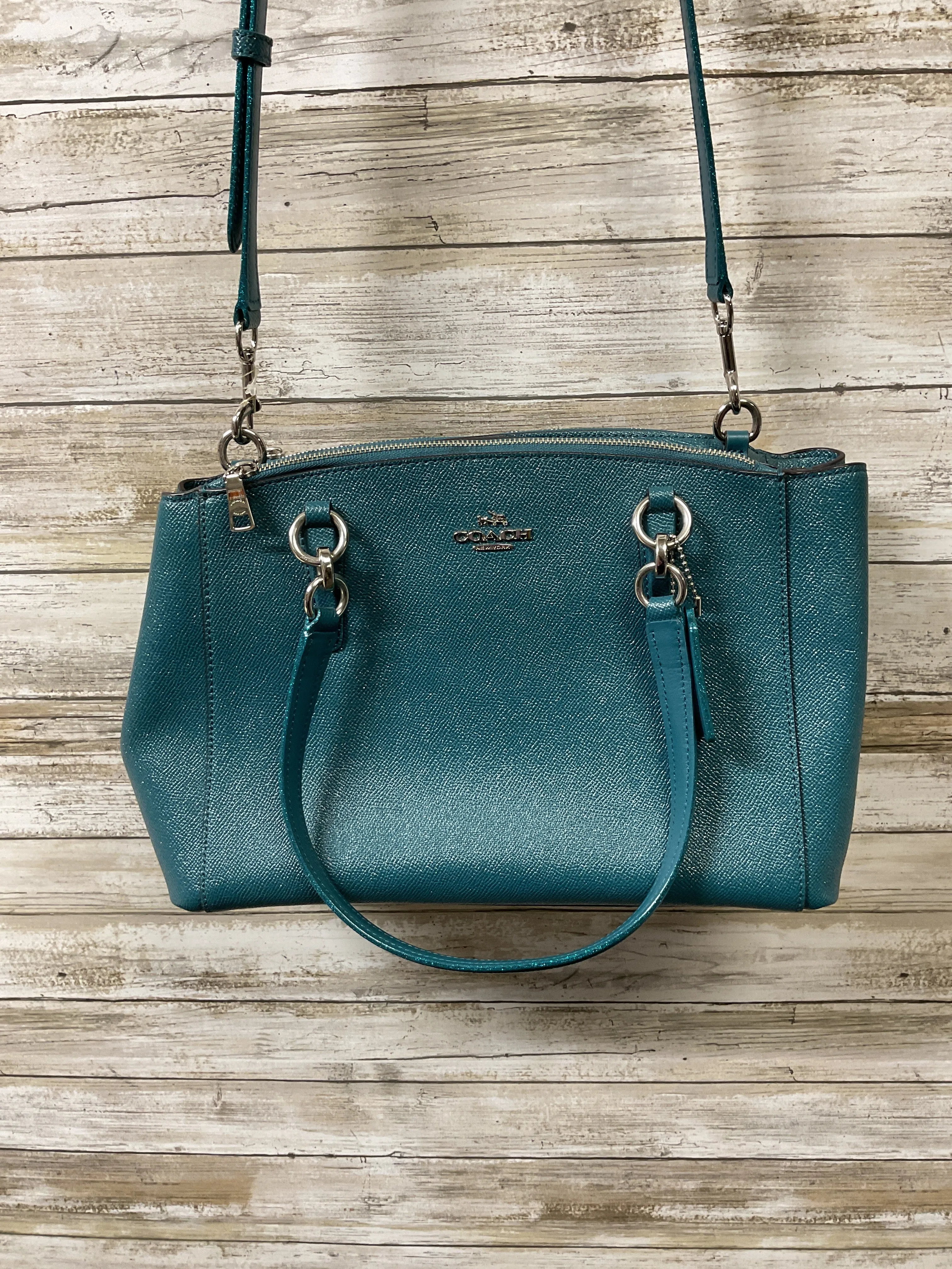 Handbag Designer By Coach In Teal, Size:Medium handbags outlet