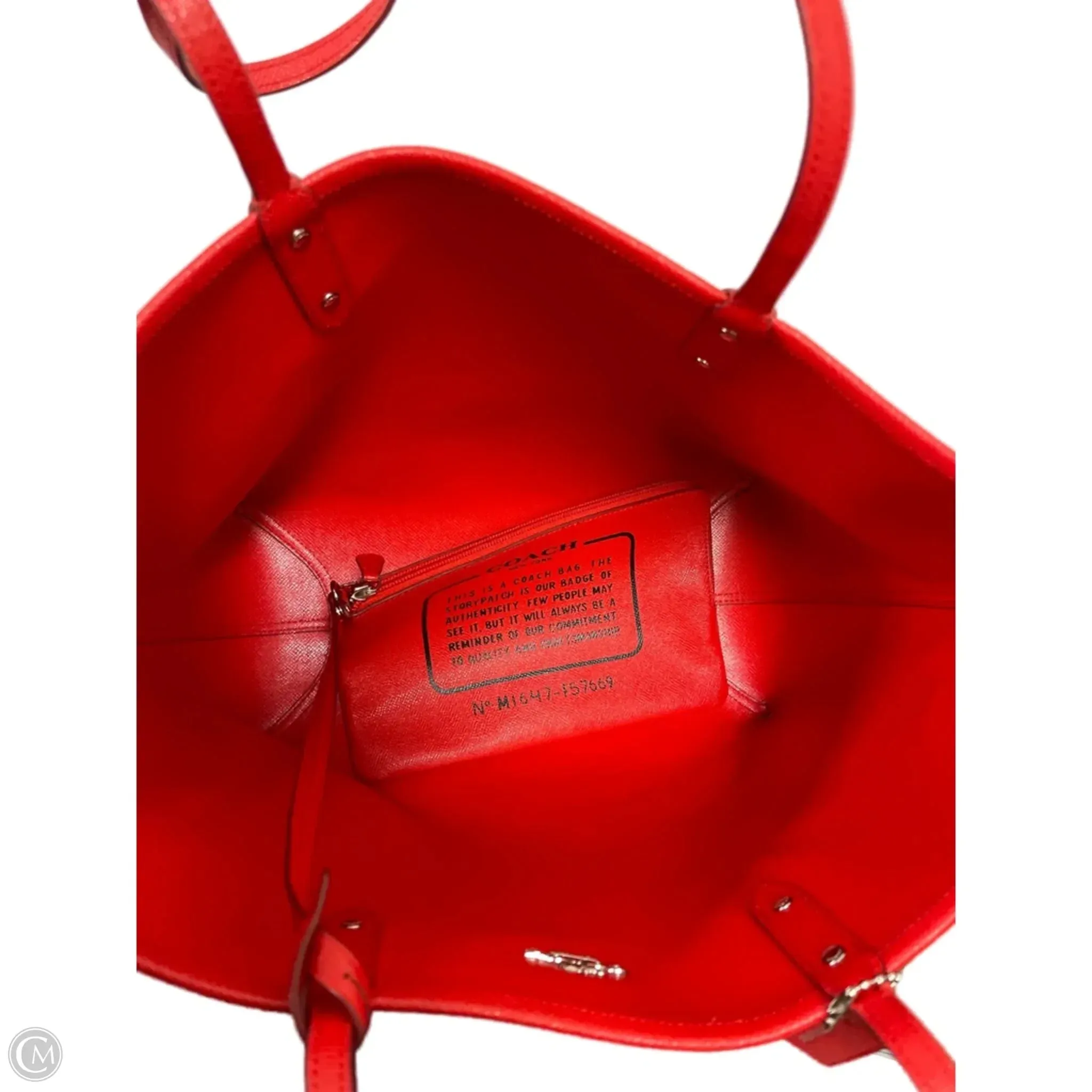 Handbag Designer By Coach, Size: Large