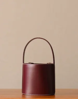 Handmade Genuine Leather Handbag Bucket Bag Purse Crossbody Bag Shoulder Bag Purse For Women cheap online
