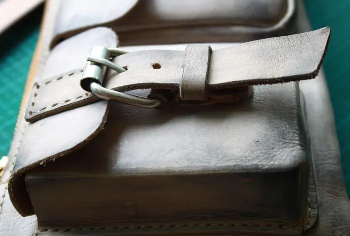 Handmade Leather Fanny Pack Mens Waist Bag Hip Pack Belt Bag Bumbag for Men