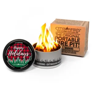 Happy Holidays Limited Edition Portable Fire Pit portable camping kitchen set discount camping cookware kit sale olding camp kitchen box clearance