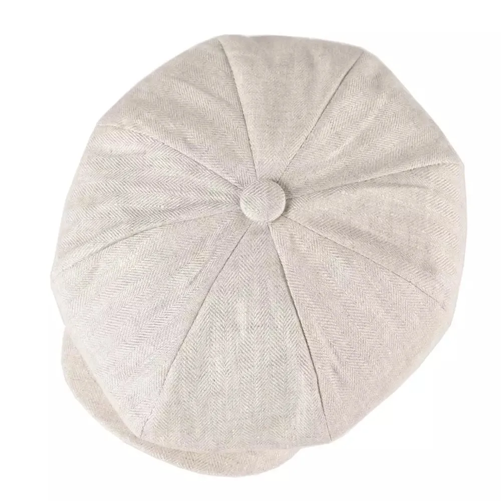 Hardy Linen Newsboy Cap