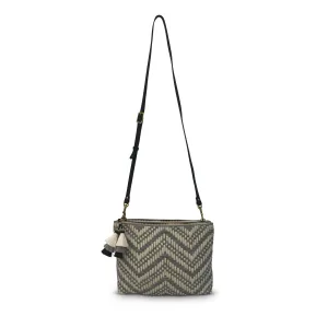 Harford Woven Crossbody - Smoke & Chalk crossbody bags low price