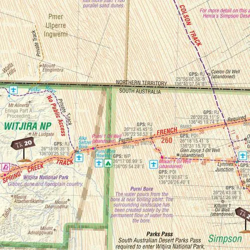 Hema Australia's Great Desert Tracks Atlas & Guide 4th Edition Map