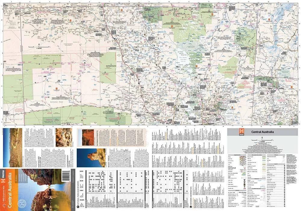 Hema Central Australia Map 11th Edition