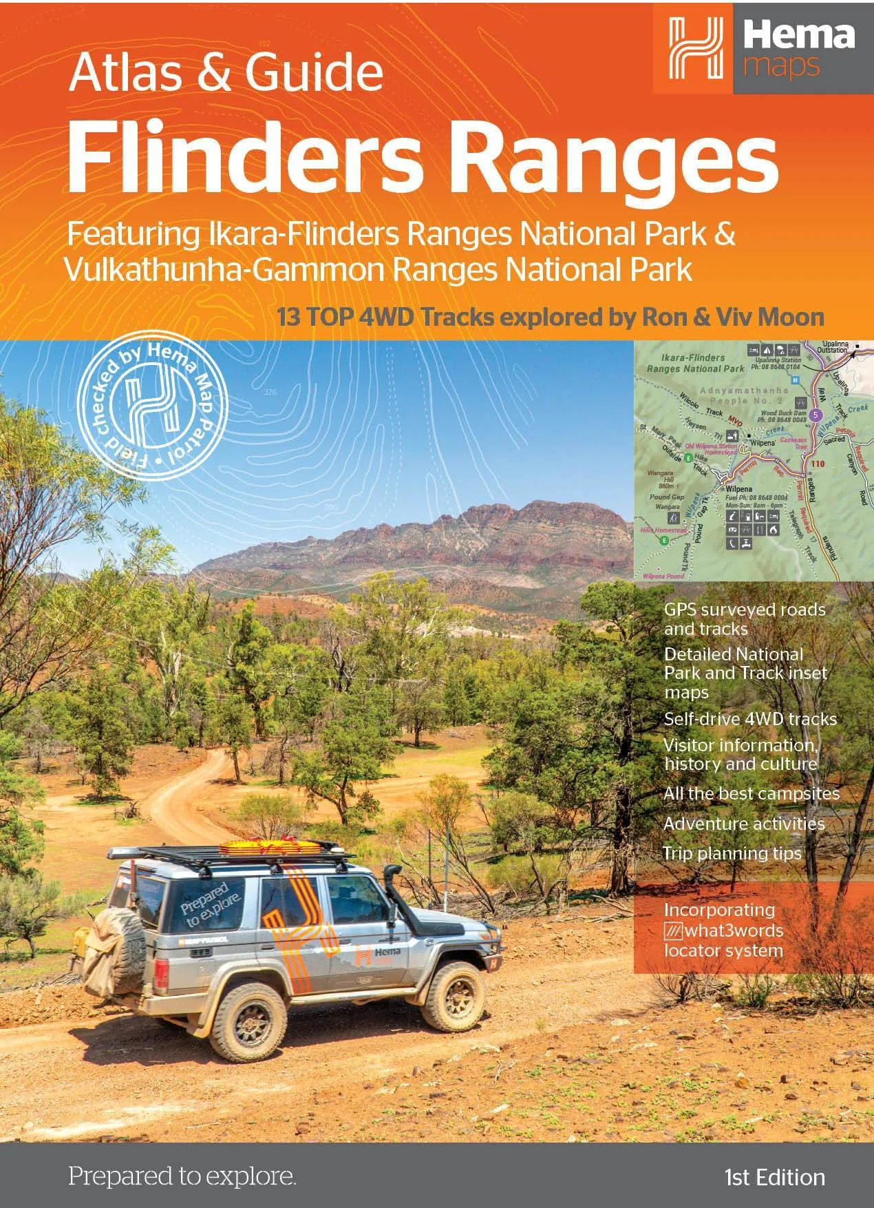 Hema Flinders Ranges Atlas & Guide camp map guide sale waterproof hiking map topographic camping map
