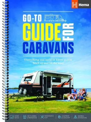 Hema Go-To Guide for Caravans camp map guide sale waterproof hiking map topographic camping map