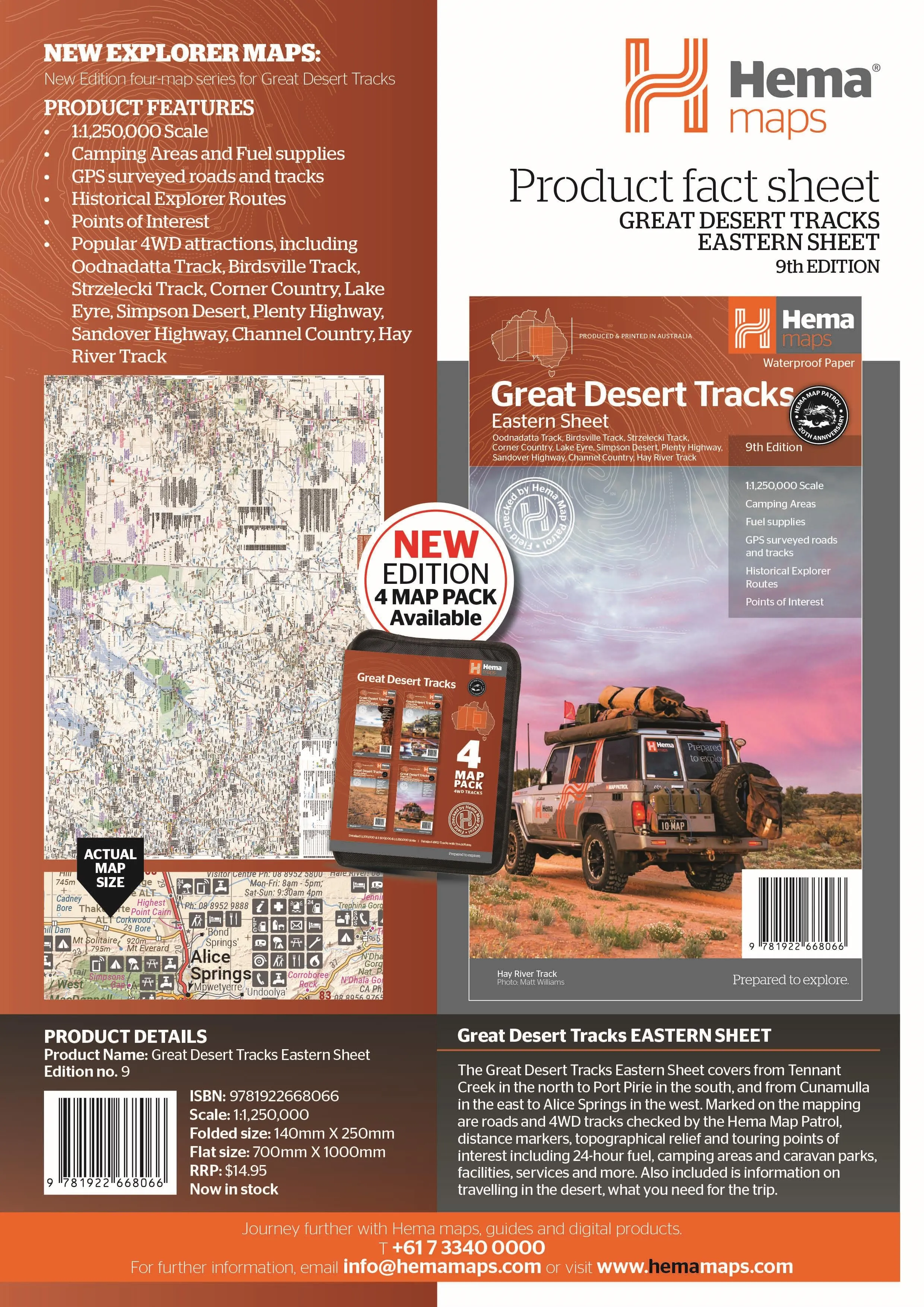 Hema Great Desert Tracks Eastern Sheet