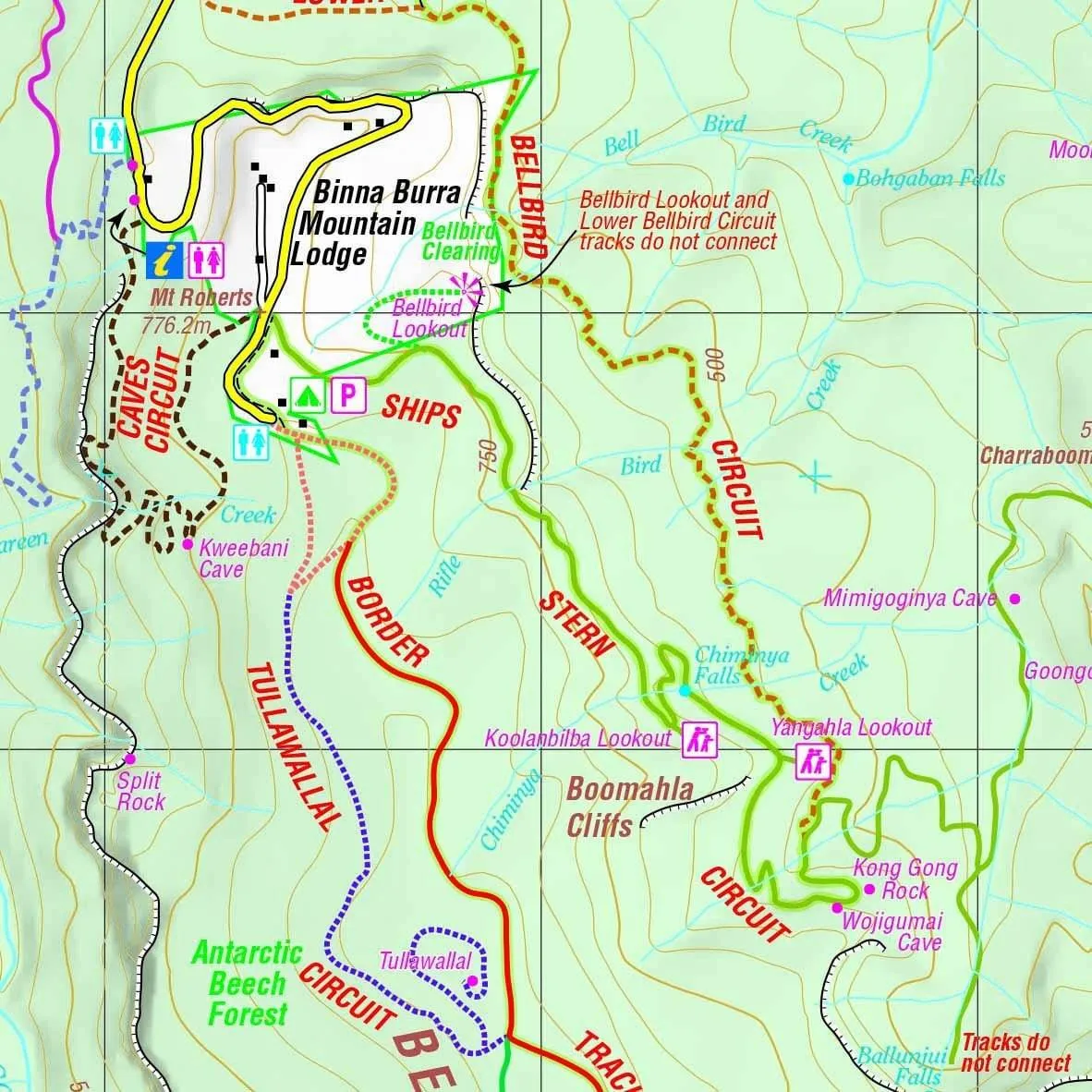 Hema Lamington National Park Map