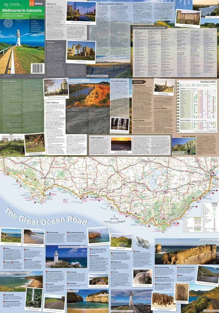 Hema Melbourne to Adelaide Map