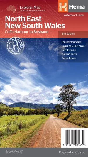 Hema North East New South Wales Map camp map guide sale waterproof hiking map topographic camping map