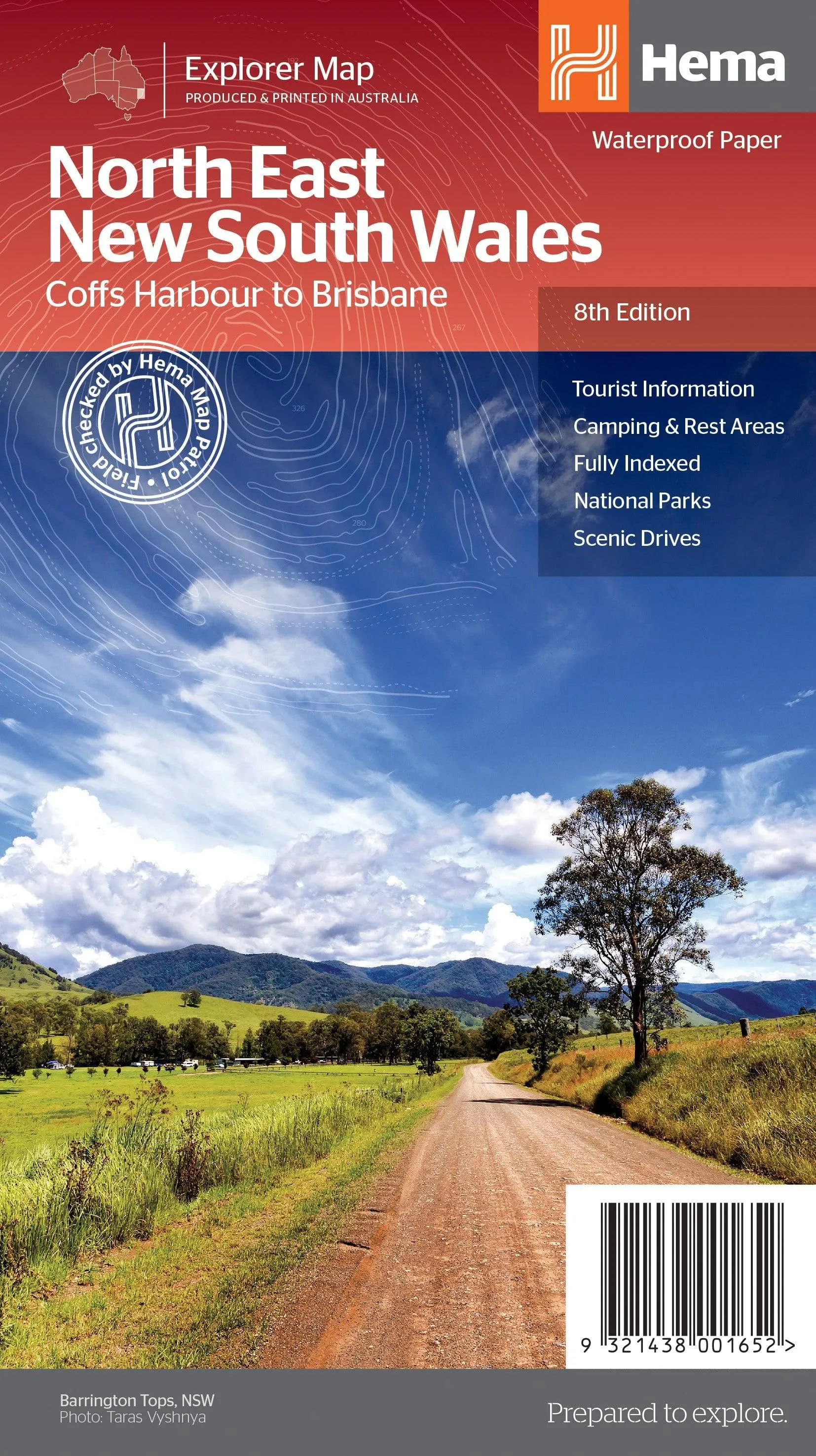 Hema North East New South Wales Map camp map guide sale waterproof hiking map topographic camping map