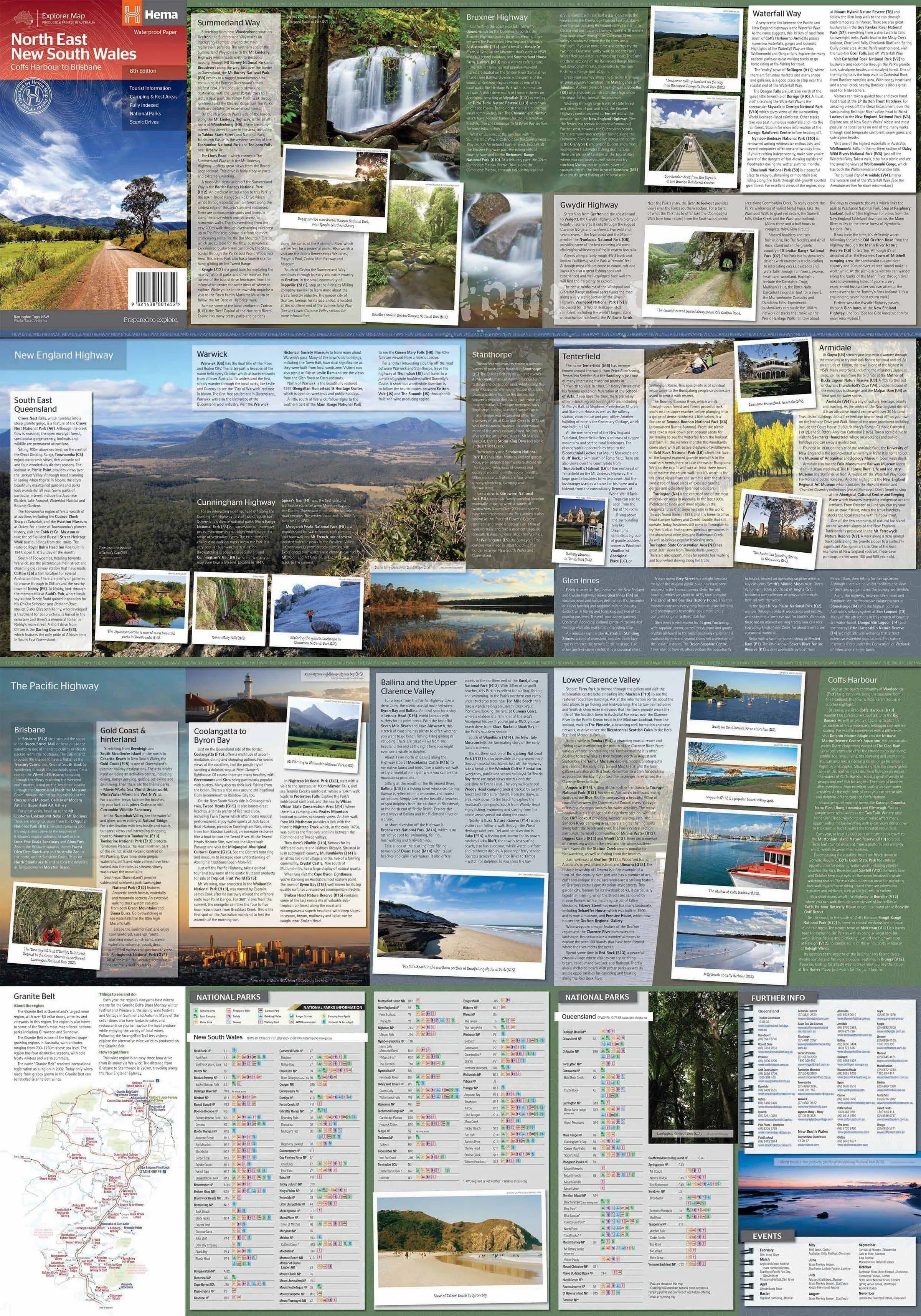 Hema North East New South Wales Map