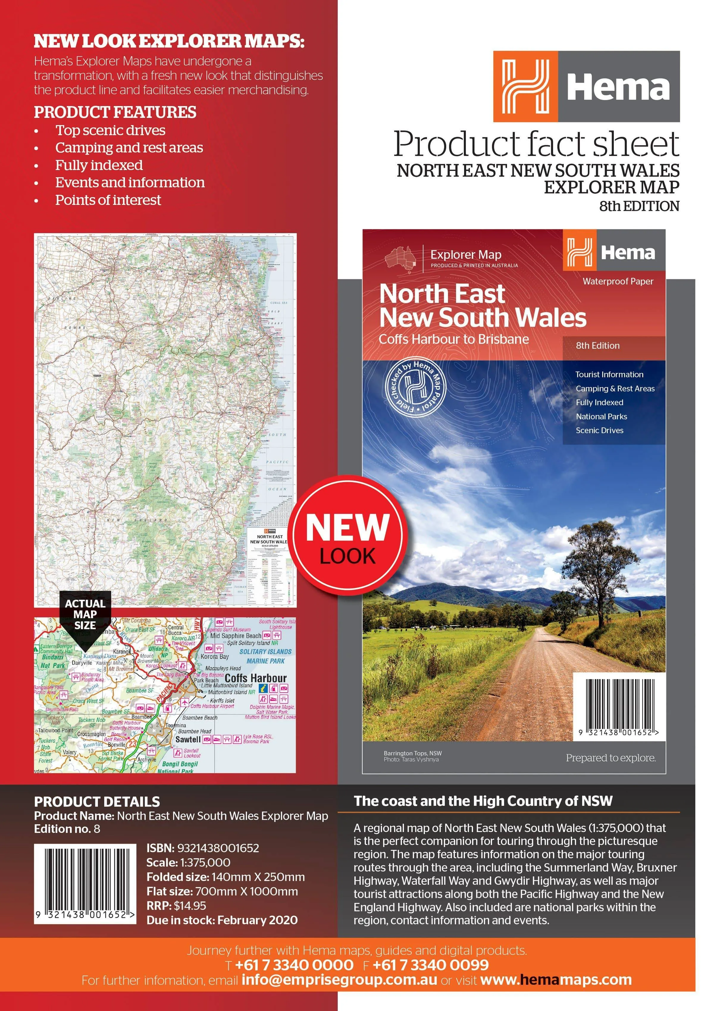 Hema North East New South Wales Map