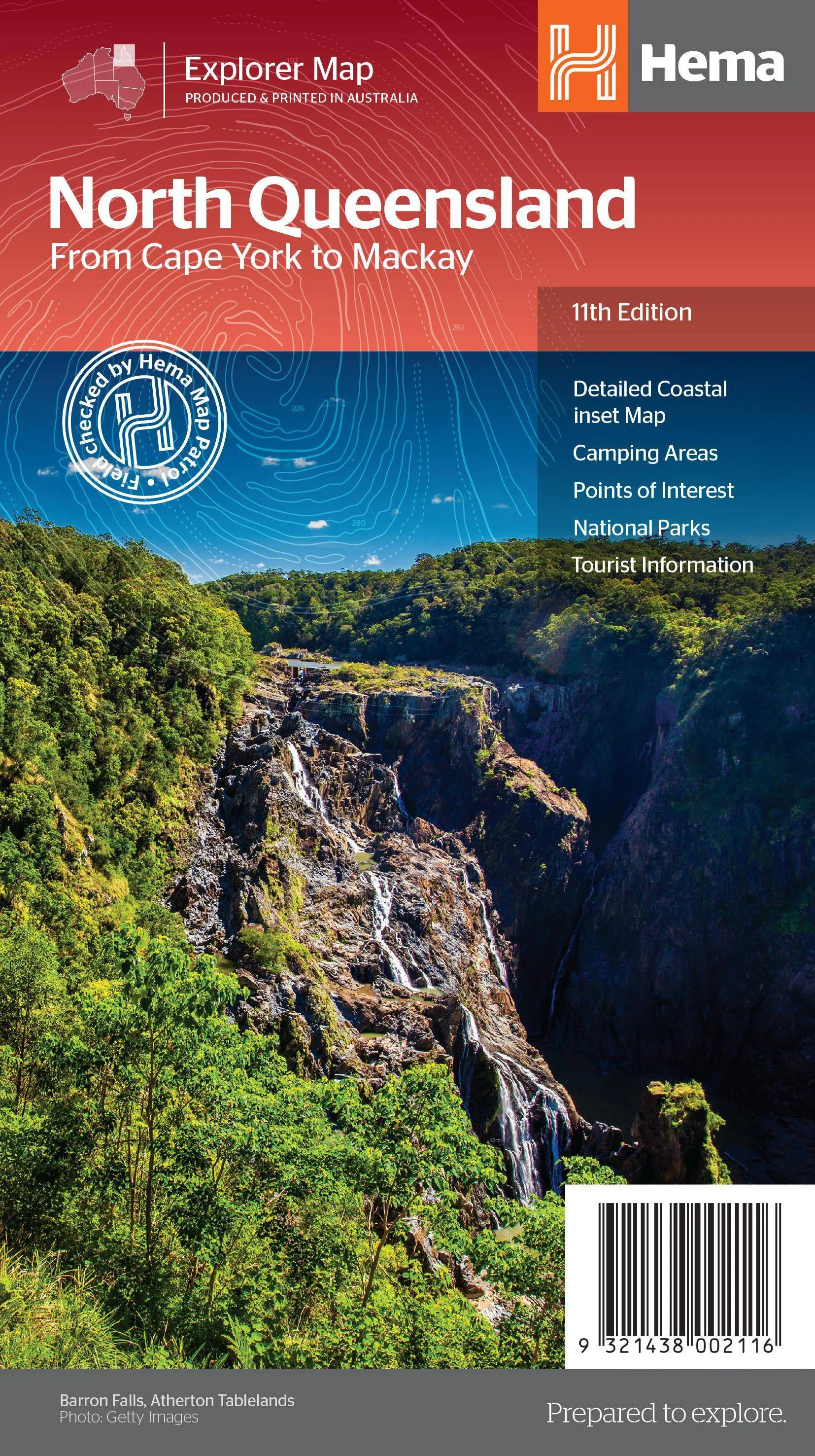 Hema North Queensland Map camp map guide sale waterproof hiking map topographic camping map