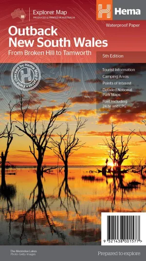 Hema Outback New South Wales Map camp map guide sale waterproof hiking map topographic camping map
