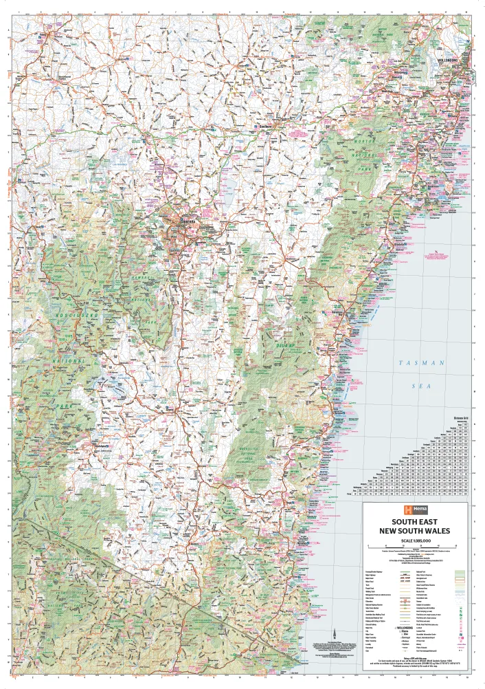 Hema South East New South Wales Map