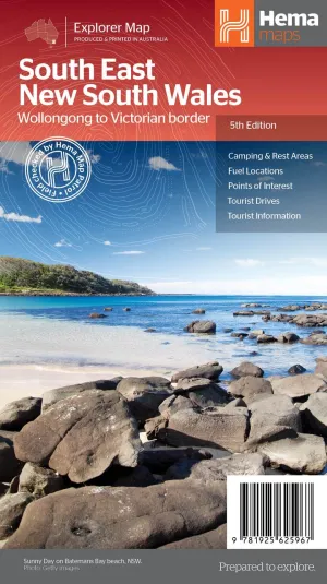 Hema South East New South Wales Map camp map guide sale waterproof hiking map topographic camping map