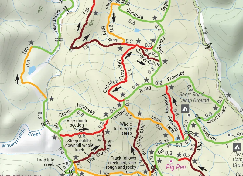 Hema South East Queensland featuring Landcruiser Mountain Park Map